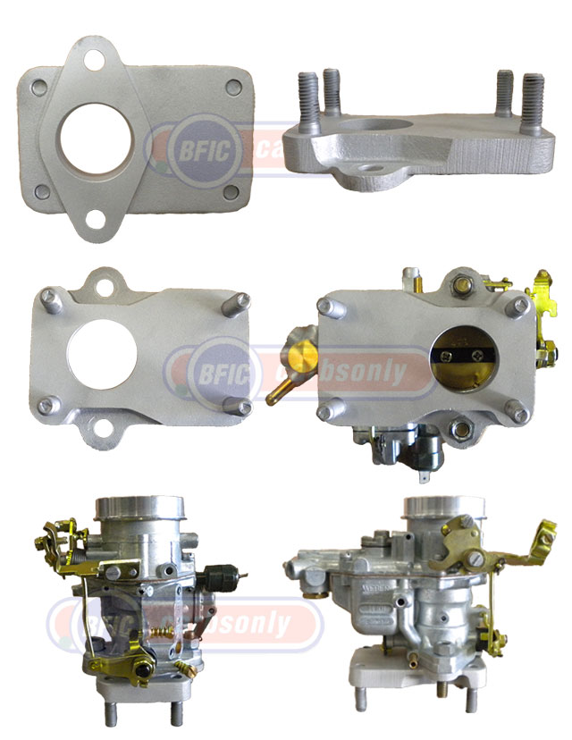 New Weber carburetor with spacer from a 2 to 1bl carburetor 